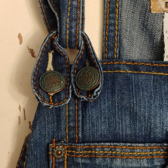 Gypsy Whiskers Heavy On The Pockets Denim Overall - Picture 8 of 16